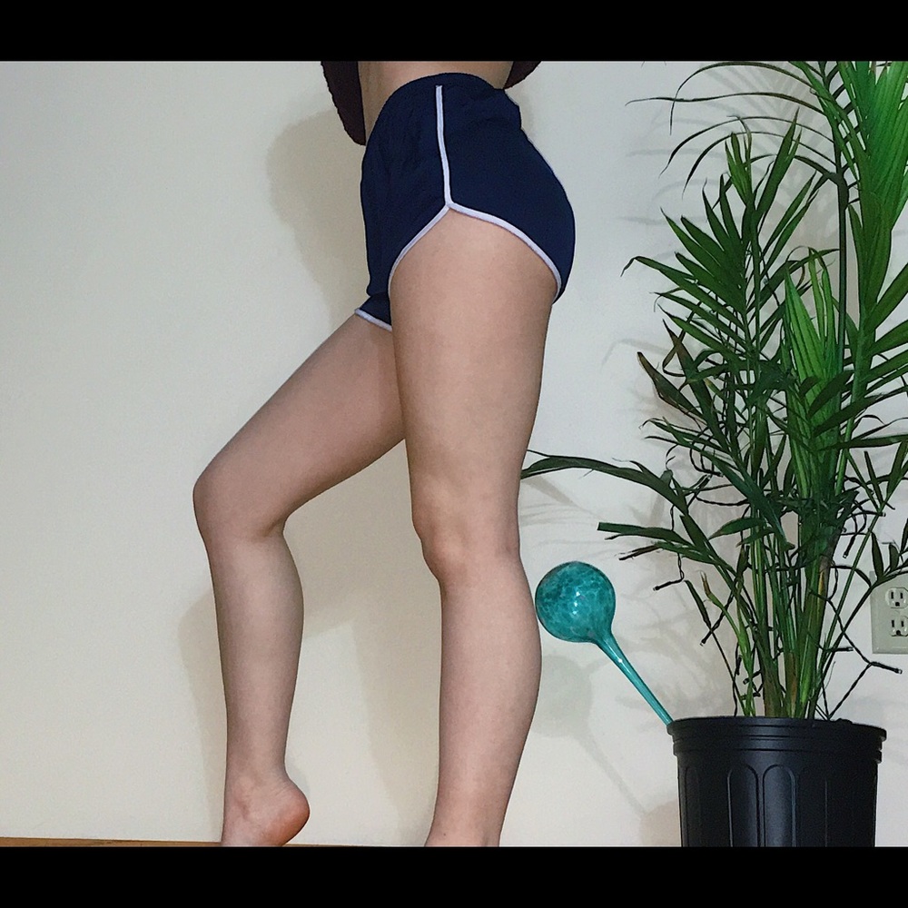 Blue silky Aerie shorts